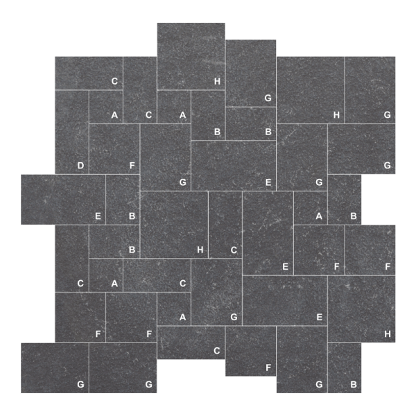 Paver Ashlar Pattern - Antique Black
