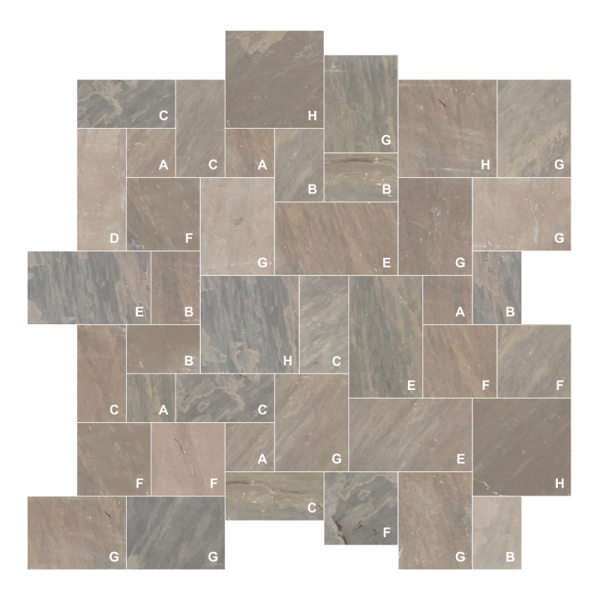 Paver Ashlar Pattern - Atumn Brown