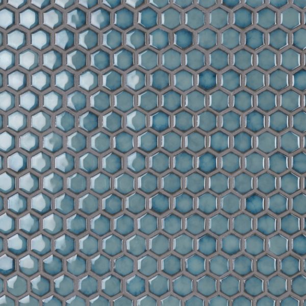 Lincoln Hex 1x1 -  Bayou Blue