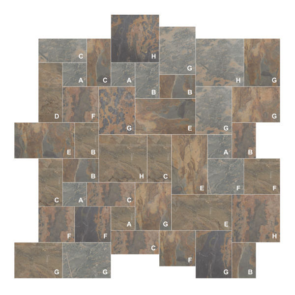 Paver Ashlar Pattern - California Gold