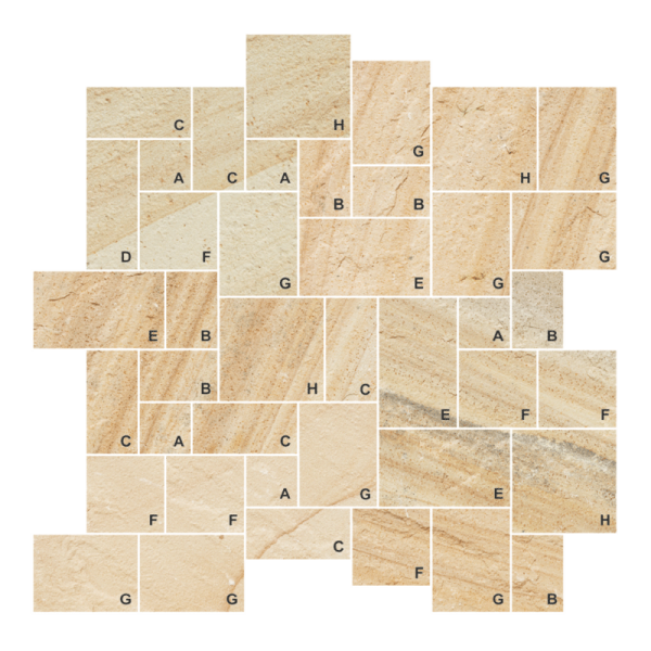 Paver Ashlar Pattern - Dusty Wave