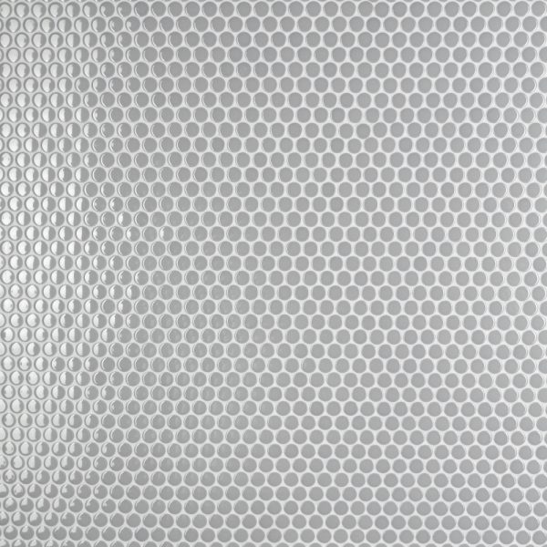 Perfect Circle Porcelain Mosaic - Gloss Cloudy