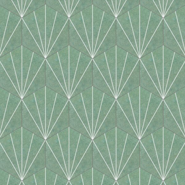 Burst - Green Hex