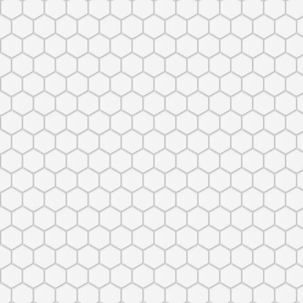Lincoln Hex 1x1 - Matte Snow
