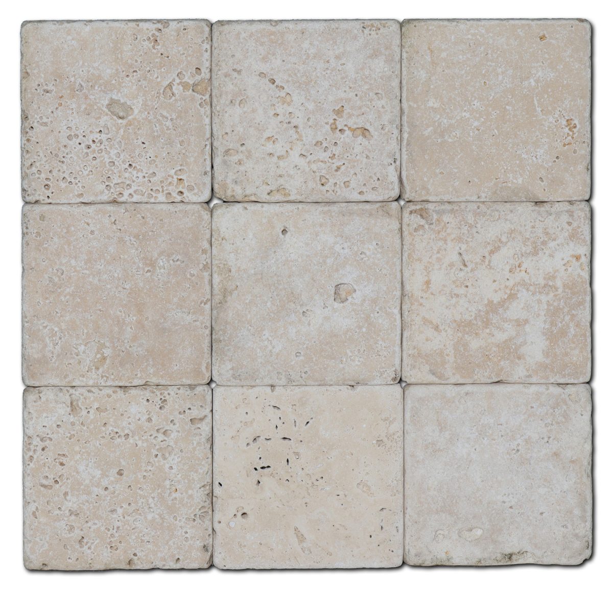 Travertine - Classico Tumbled 4x4 - Image 1