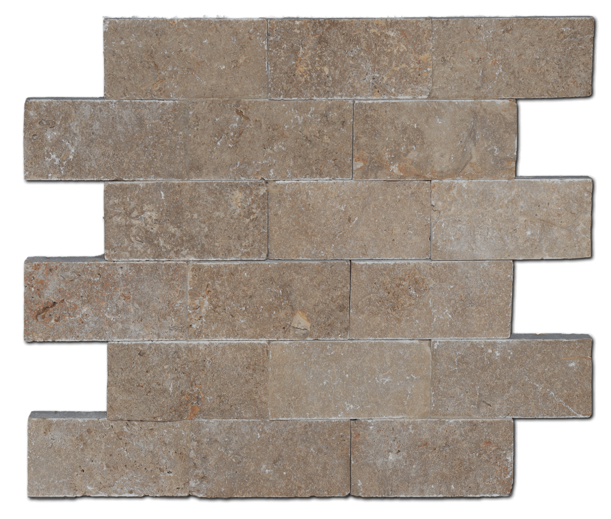 Travertine - Noce Split Face 2x4 - Image 1