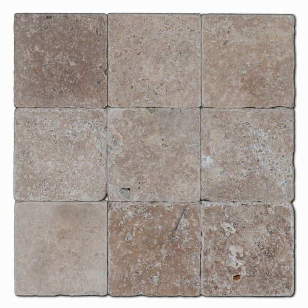 Travertine - Noce Tumbled 4x4