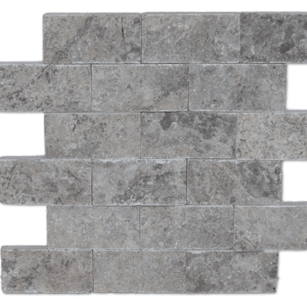 Travertine - Silver Split Face 2x4