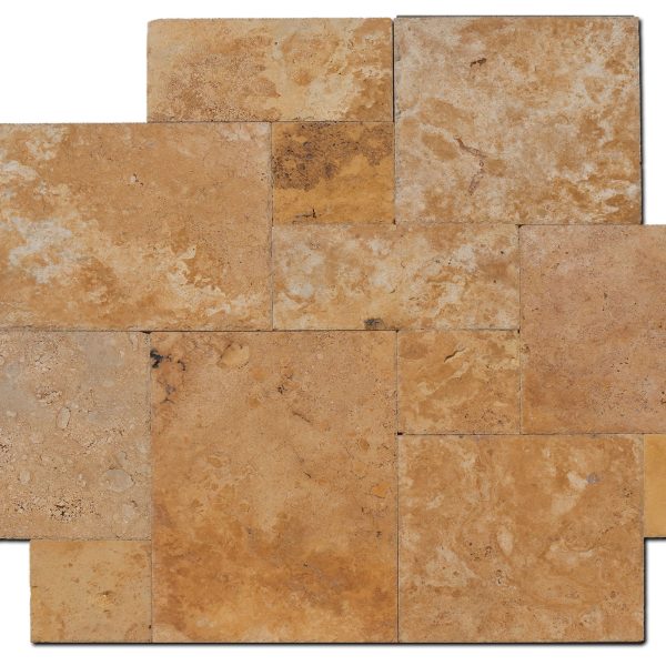 Travertine - Tuscany Gold 4pc Pattern