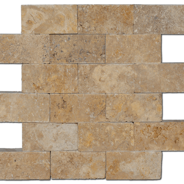 Travertine - Tuscany Gold Split Face 2x4