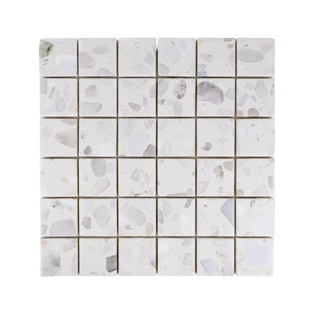 Cloud 2x2 Terrazzo Mosaic - Cloud - Image 1